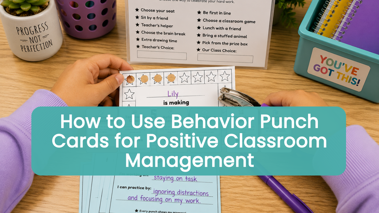 4 Ways to Use Behavior Punch Cards for Classroom Management