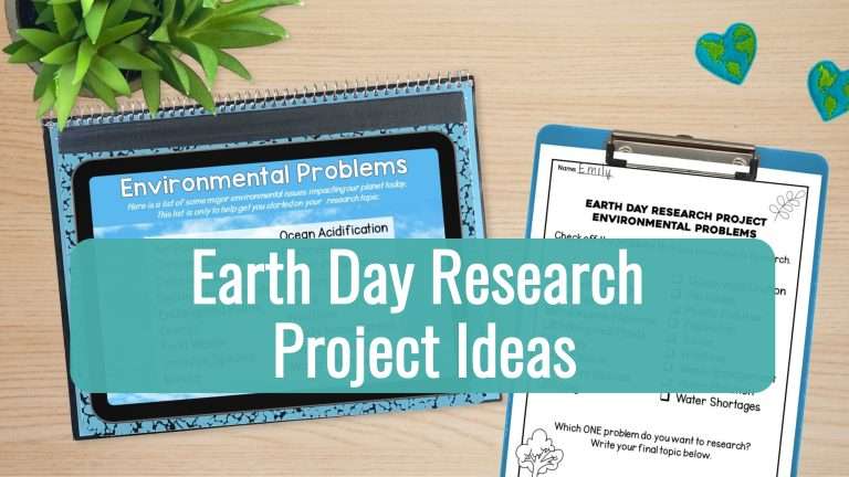 Earth Day Research Project Ideas for Upper Elementary Students