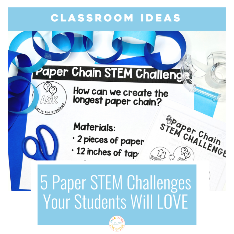 5 Paper STEM Challenges Your Students Will Love