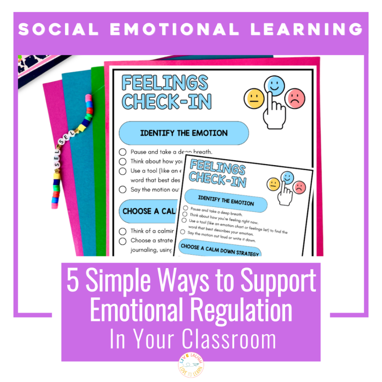 5 Simple Ways to Support Emotional Regulation in Your Classroom