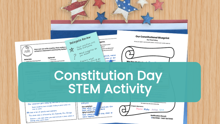 Constitution Day STEM Activity for Upper Elementary